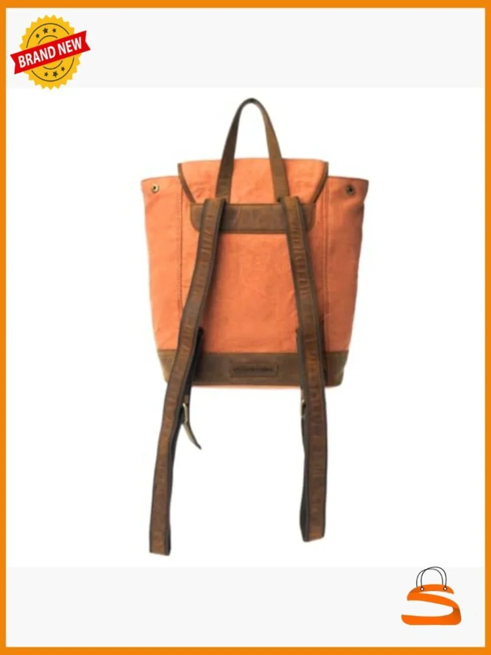 Western Upcycled Canvas Backpack - Licensed Yellowstone Knapsack Snap Closure